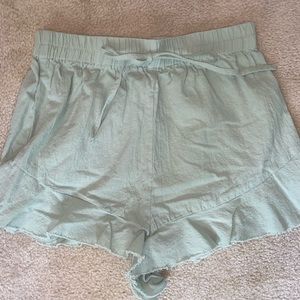 seafoam green lounge shorts